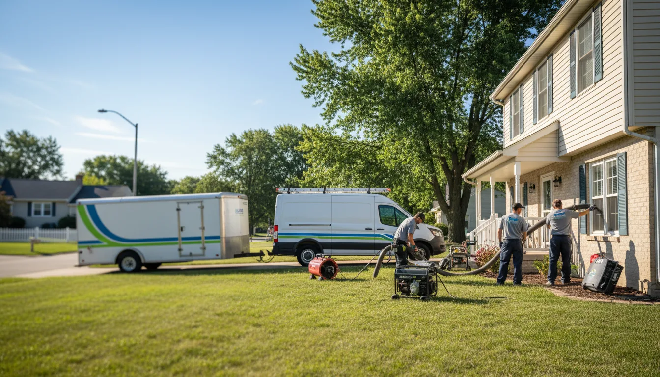 Flooded Basement Restoration And Cleanup With Repair in Dyersville, IA near me